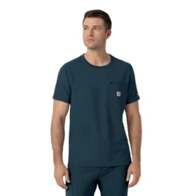 Camisa médica Force Cross-Flex de cuello redondo