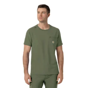 Camisa médica Force Cross-Flex de cuello redondo