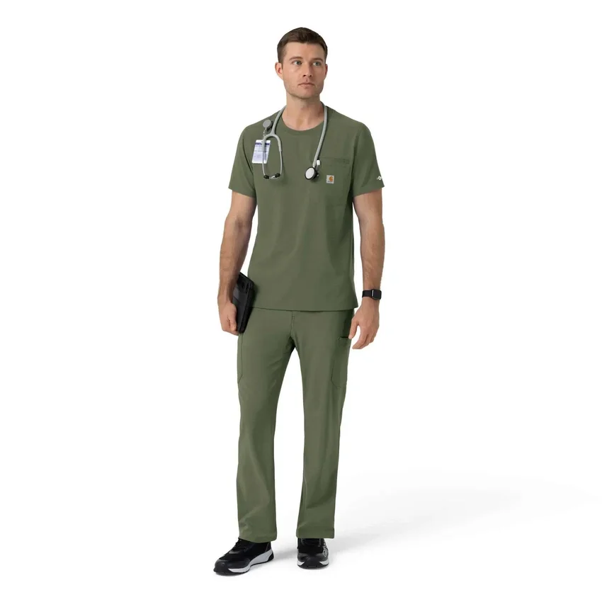 Camisa médica Force Cross-Flex de cuello redondo