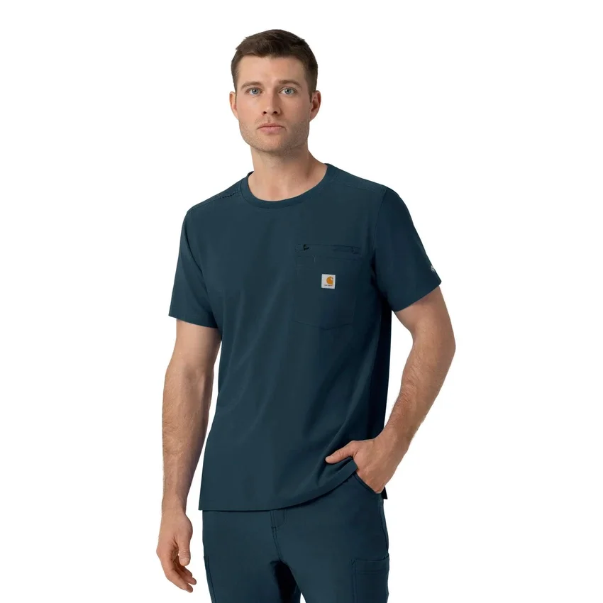 Camisa médica Force Cross-Flex de cuello redondo