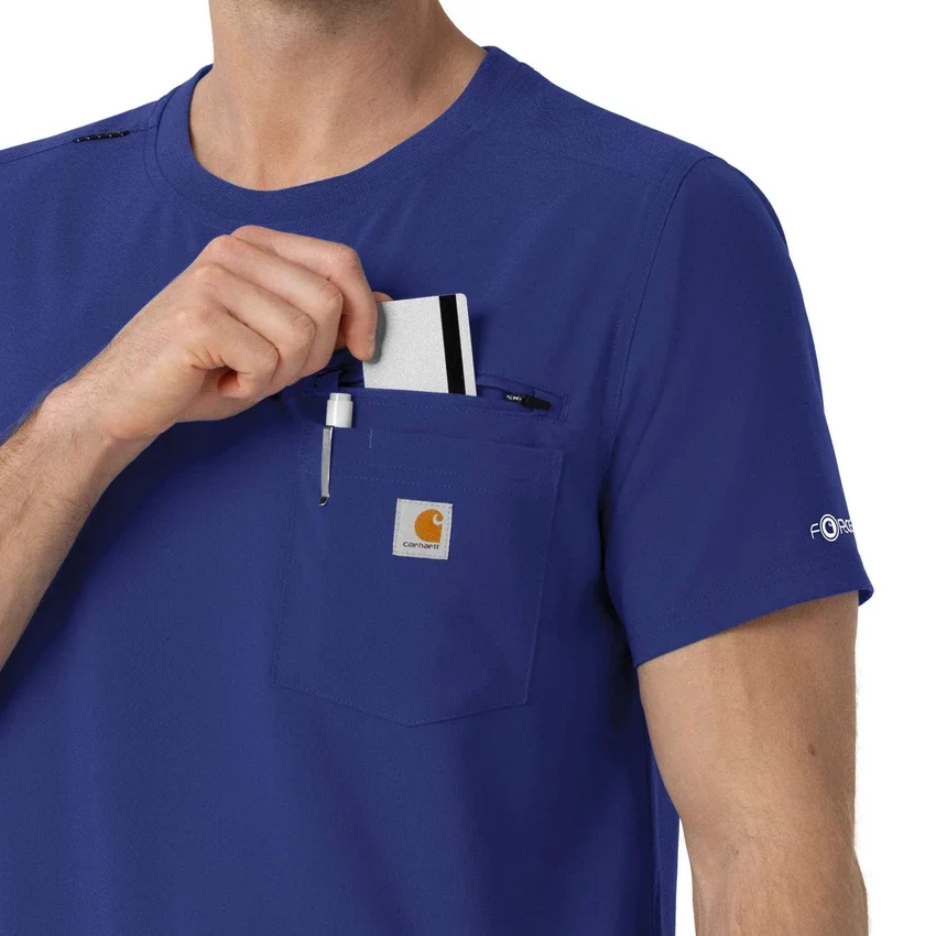 Camisa médica Force Cross-Flex de cuello redondo