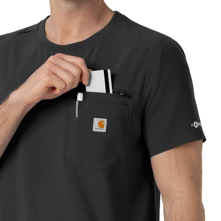 Camisa médica Force Cross-Flex de cuello redondo