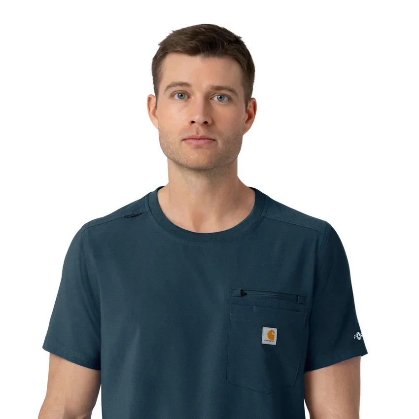 Camisa médica Force Cross-Flex de cuello redondo