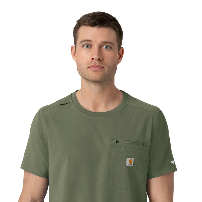Camisa médica Force Cross-Flex de cuello redondo