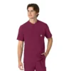 Camisa médica Henley para hombre Force Cross-Flex