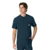 Camisa médica Henley para hombre Force Cross-Flex