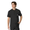 Camisa médica Henley para hombre Force Cross-Flex