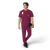 Camisa médica Henley para hombre Force Cross-Flex