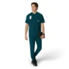 Camisa médica Henley para hombre Force Cross-Flex