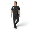 Camisa médica Henley para hombre Force Cross-Flex
