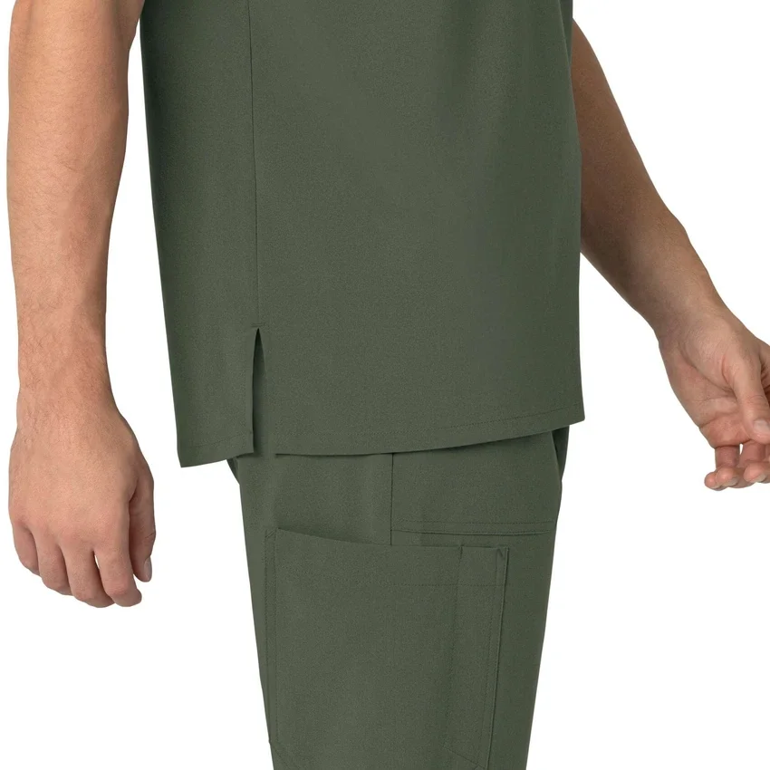 Camisa médica Henley para hombre Force Cross-Flex
