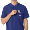 Camisa médica Henley para hombre Force Cross-Flex