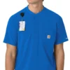 Camisa médica Henley para hombre Force Cross-Flex