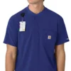 Camisa médica Henley para hombre Force Cross-Flex
