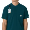 Camisa médica Henley para hombre Force Cross-Flex