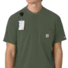 Camisa médica Henley para hombre Force Cross-Flex