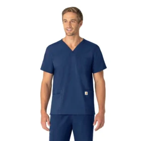 Camisa quirúrgica unisex Force Essentials con cuello en V y 6 bolsillos