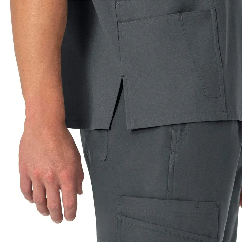Camisa quirúrgica unisex Force Essentials con cuello en V y 6 bolsillos