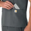Camisa quirúrgica unisex Force Essentials con cuello en V y 6 bolsillos