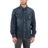 Camisa vaquera de manguitos largos con cierre de botones a presión y corte holgado «Montana» para hombre