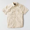 Camisas de cuadros de manguitos cortos de corte holgado Montana Bozeman para hombre