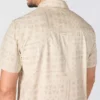 Camisas de cuadros de manguitos cortos de corte holgado Montana Bozeman para hombre