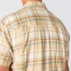 Camisas de cuadros de manguitos cortos de corte holgado Montana Bozeman para hombre
