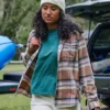 Camisas de franela de manguitos largos de corte holgado para mujer de la serie Tencel™ Fiber