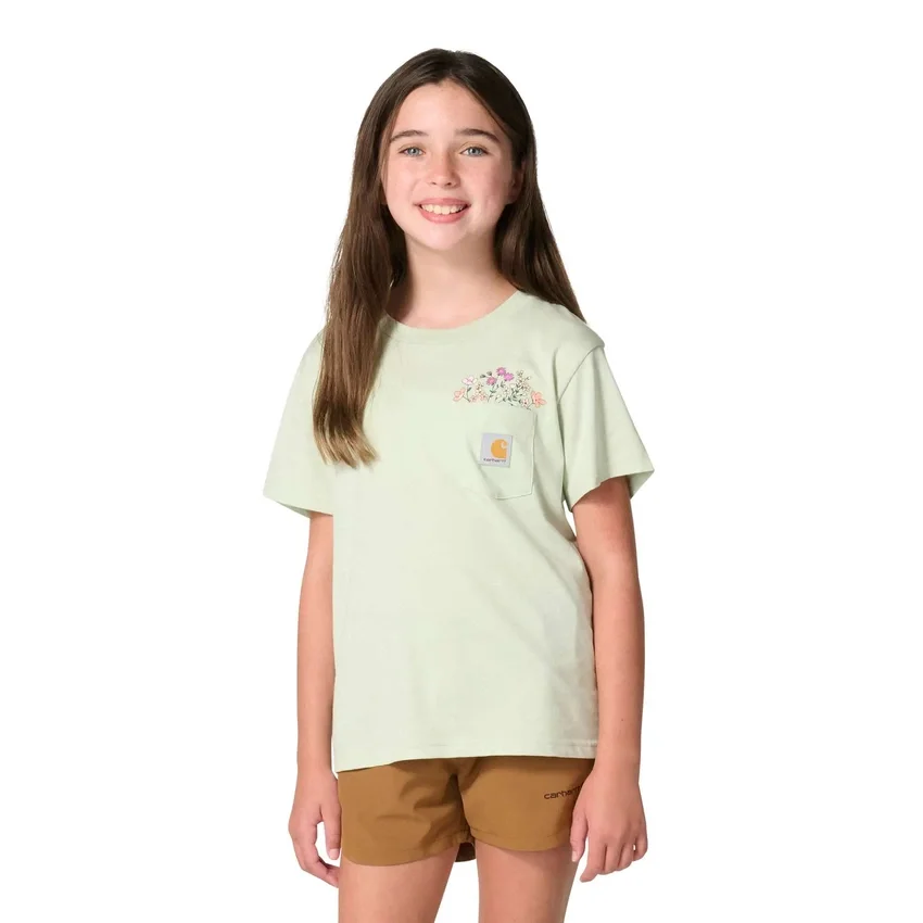 Camisas de manga corta con bolsillo tipo «Garden» para niña (niños pequeños/niños/jóvenes)