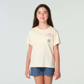 Camisas de manga corta con bolsillo tipo «Garden» para niña (niños pequeños/niños/jóvenes)