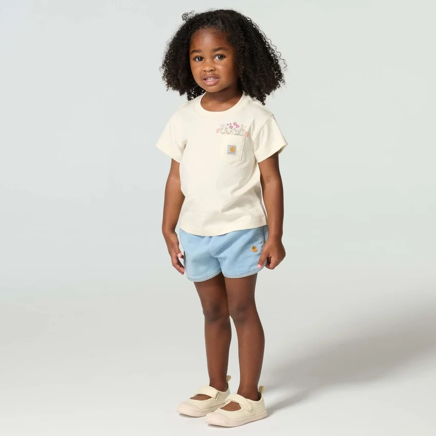 Camisas de manga corta con bolsillo tipo «Garden» para niña (niños pequeños/niños/jóvenes)