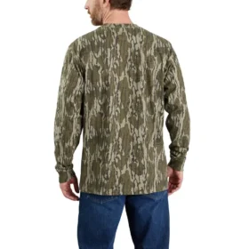 Camisas de manga larga de camuflaje con bolsillos y corte holgado para hombre «Dearborn» – 100 % algodón