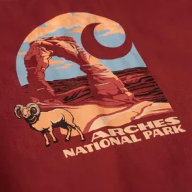 Camisas de manga larga para hombre de tejido grueso con diseño del Parque Nacional Arches