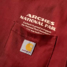 Camisas de manga larga para hombre de tejido grueso con diseño del Parque Nacional Arches