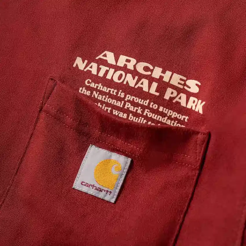 Camisas de manga larga para hombre de tejido grueso con diseño del Parque Nacional Arches