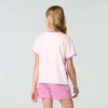 Camisas de manguitos con cuello redondo y estampado de perritos para niñas (niñas pequeñas/niños pequeños)