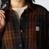 Camisas de mujer de la serie Tencel™ Fiber, de corte holgado y tejido de sarga a cuadros