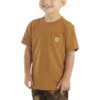 Camisas infantiles de manguitos cortos con bolsillo (niños pequeños/niños/jóvenes)