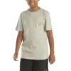 Camisas infantiles de manguitos cortos con bolsillo (niños pequeños/niños/jóvenes)