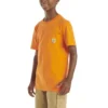 Camisas infantiles de manguitos cortos con bolsillo (niños pequeños/niños/jóvenes)