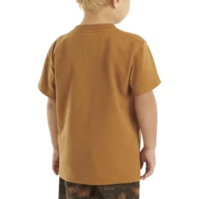 Camisas infantiles de manguitos cortos con bolsillo (niños pequeños/niños/jóvenes)