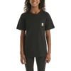 Camisas infantiles de manguitos cortos con bolsillo (niños pequeños/niños/jóvenes)