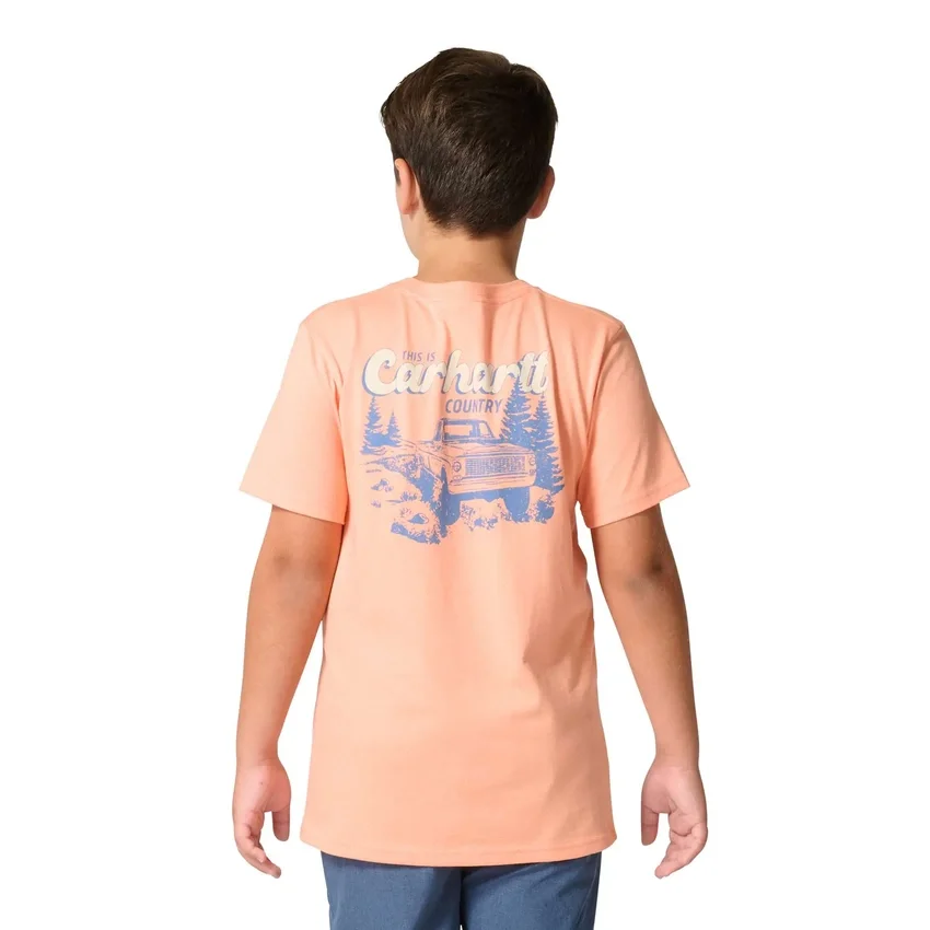 Camiseta «Country» de manguitos cortos para niño (niños/jóvenes)