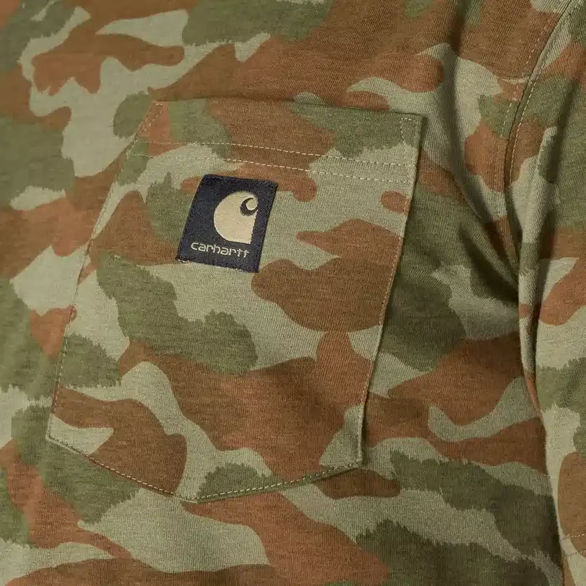 Camiseta de camuflaje de corte holgado Irvine para hombre