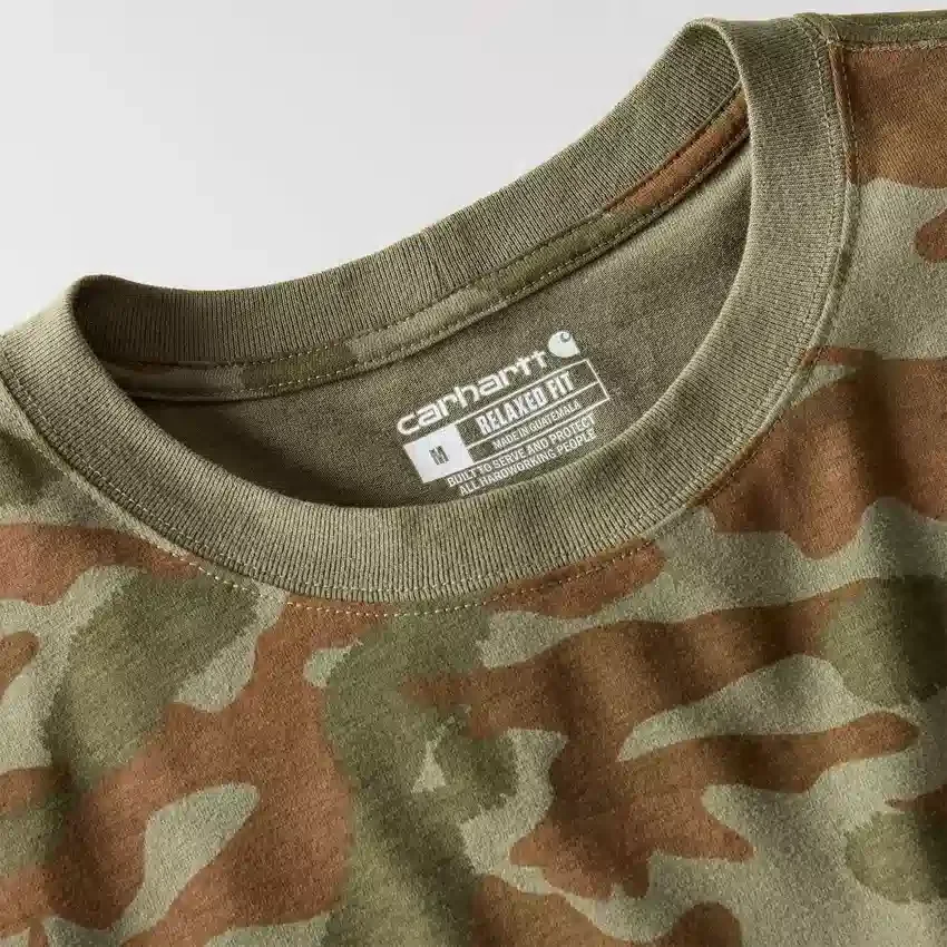 Camiseta de camuflaje de corte holgado Irvine para hombre