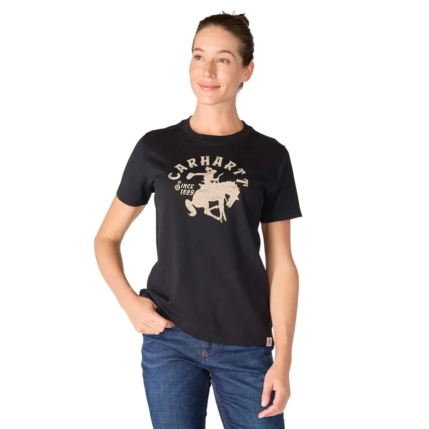 Camiseta de corte holgado para mujer Irvine con estampado ecuestre