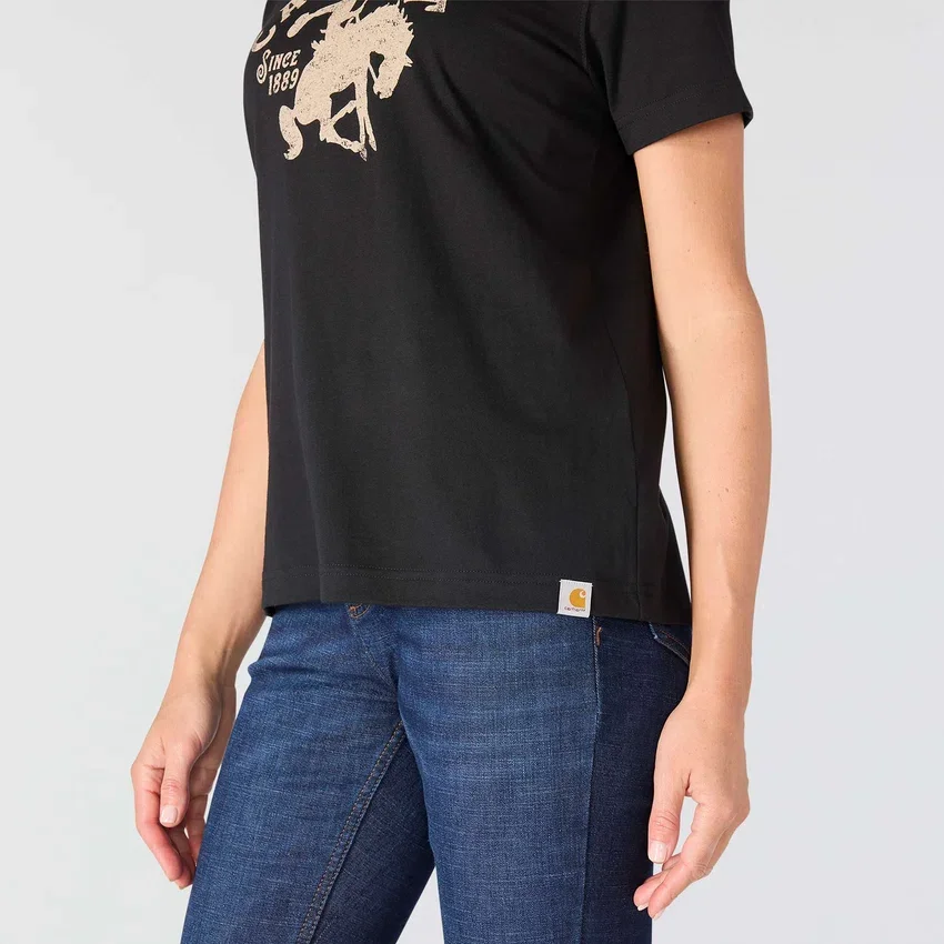 Camiseta de corte holgado para mujer Irvine con estampado ecuestre