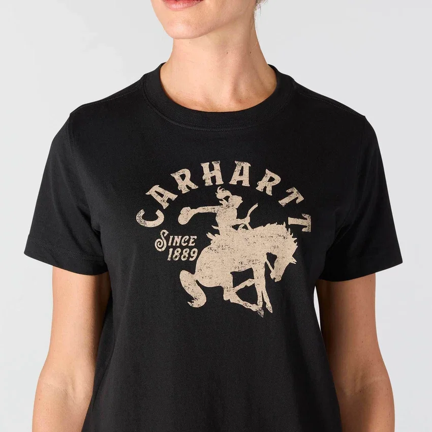 Camiseta de corte holgado para mujer Irvine con estampado ecuestre