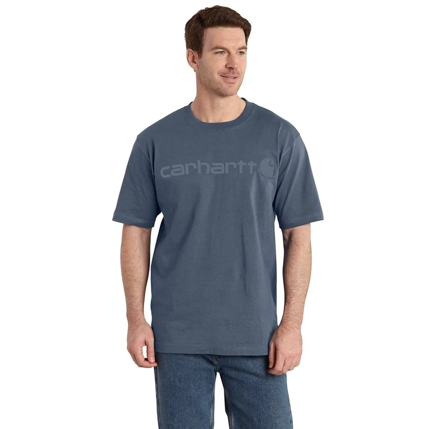 Camiseta de hombre Dearborn de corte holgado y tejido grueso con logotipo