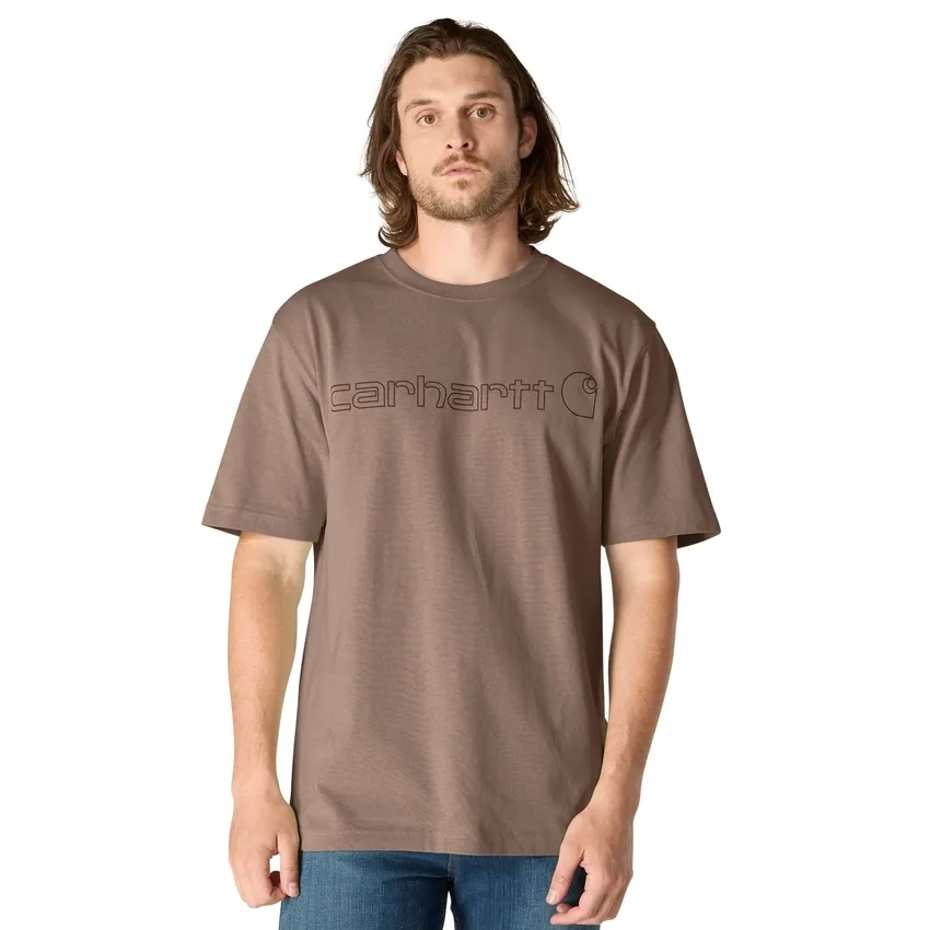 Camiseta de hombre Dearborn de corte holgado y tejido grueso con logotipo
